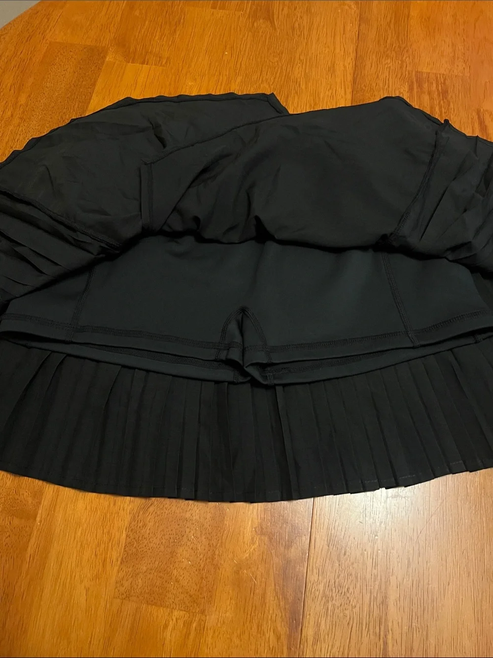 ALO Yoga Black Pleated Mini Skirt